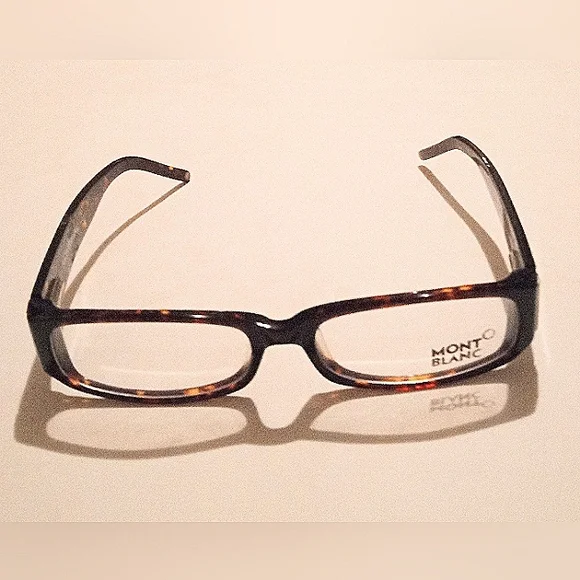 MONTBLANC MB106 303 Unisex Shinny Brown Tortoise Authentic Eyeglasses Frames - Picture 11 of 11